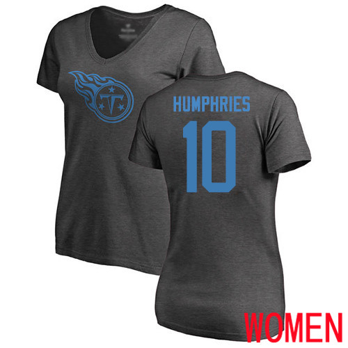 Tennessee Titans Ash Women Adam Humphries One Color NFL Football #10 T Shirt